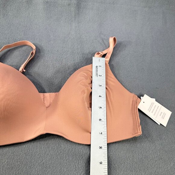 Auden Women's Size 38C Nursing Bra Lightly Lined Wireless 2 Way Straps Mauve New - Picture 10 of 14